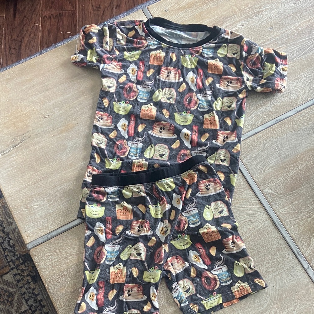Kids Food Print Pajama Set -